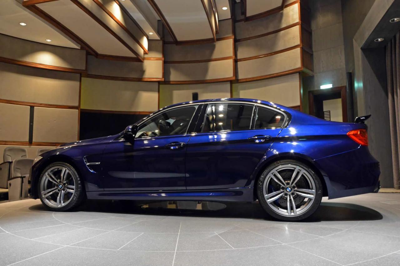 BMW M3 painted in Tanzanite Blue gets carbon wing Speed Carz