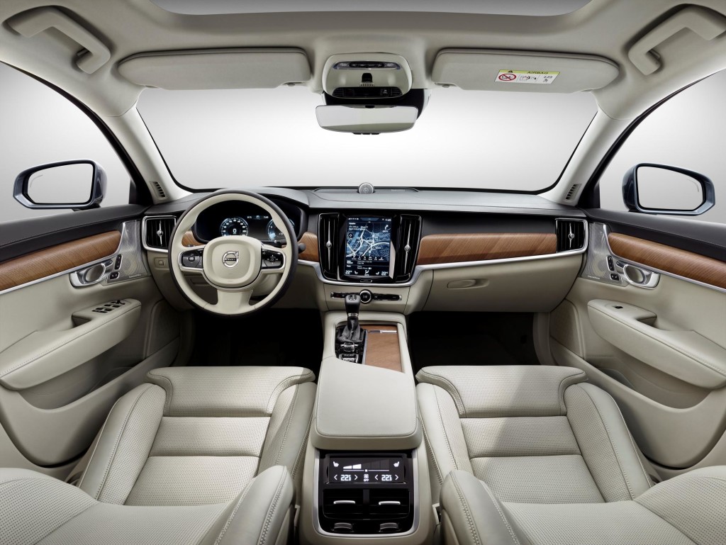 New Volvo S90 Sedan Interior Cabin